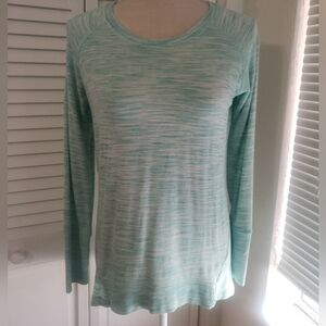 Champion Women's Aqua Long Sleeve Sweatshirt